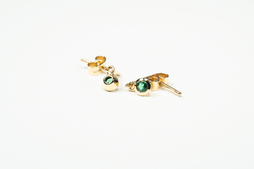 Green Gold Earrings Two