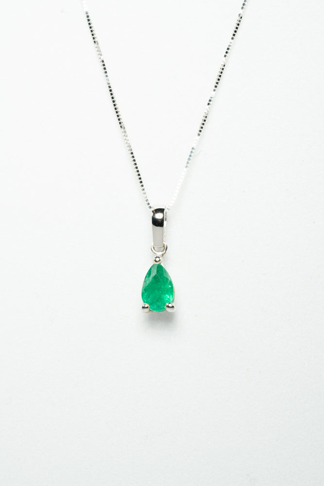 Green Silver Necklace